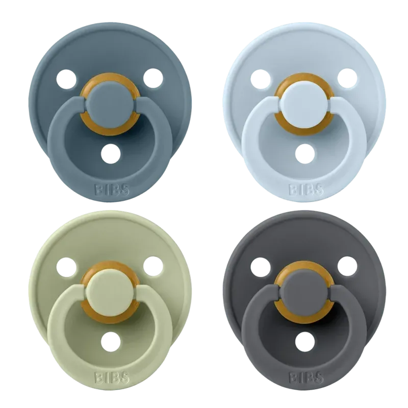 Colour Pacifier Bundle - Baby Blue Mix - BIBS