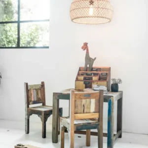Kinderstuhl im Vintage Shabby-Chic aus Altholz