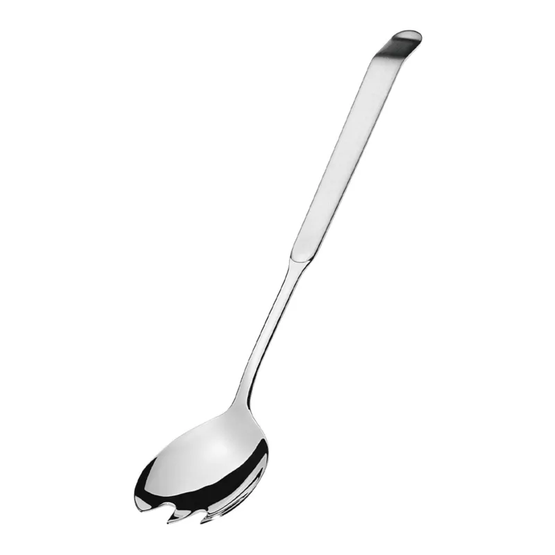 Kleine, matte Salatgabel von Amefa, Teil des Bestecksets, detailreiche Darstellung der Salatgabel aus Edelstahl.