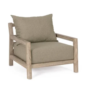 Outdoor Sessel Maynard mit Kissen aus recyceltem Teakholz | Bizzotto bei STUFF Shop kaufen