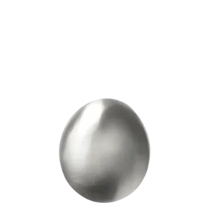 Chanterelle Hook in brushed stainless steel, rounded domed shape