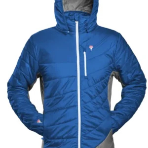 Refreshful SilkWool Jacket M Isolationsjacke | Skydiver Blue - Tiger Orange