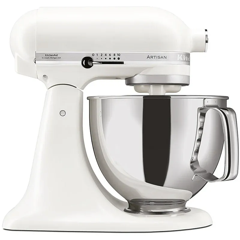 KitchenAid Artisan 5KSM175PSEPL Küchenmaschine 4,8L in Porcelain White mit Zubehör