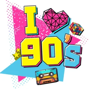 Motivtransfer 3151 i heart the 90s