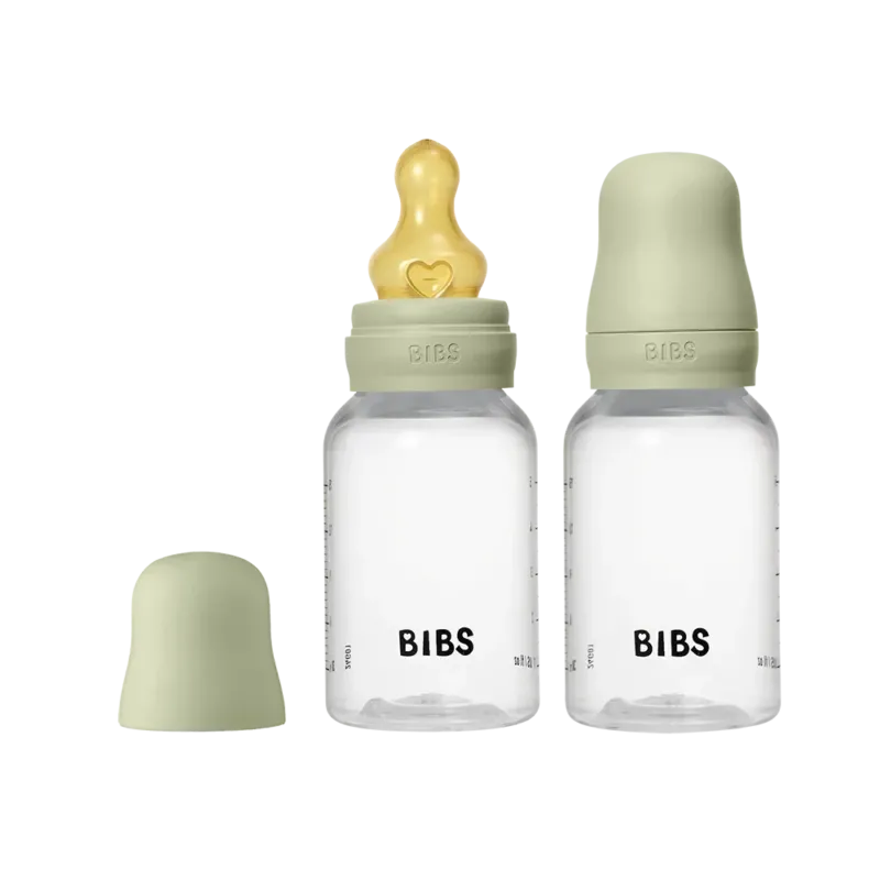 Baby BPA-Free PP Bottle Set 150ml 2 Pack Latex - Sage - BIBS