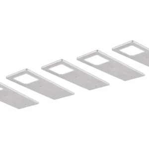 Tebü LED Rechteckleuchten-SET 6048-5 (4000 K) 5er Set