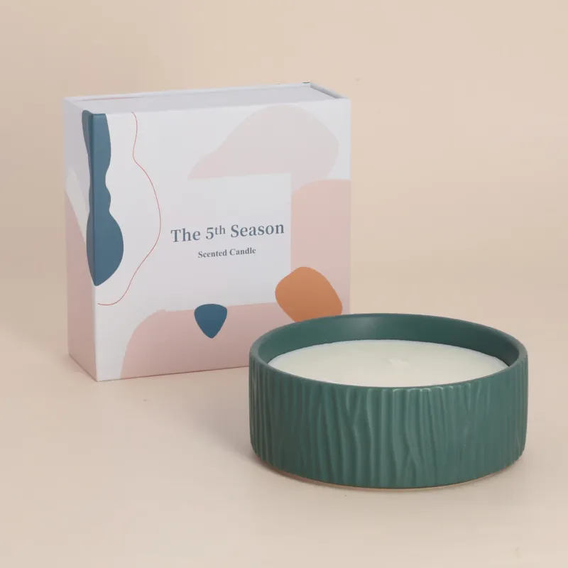 The 5th Season - Aromatherapie Duftkerze, Größe 13x5 cm, Grün