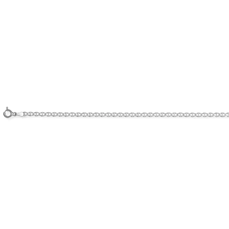 925 Silber rhodiniert Kette ca. 45 cm ca. 2,65g