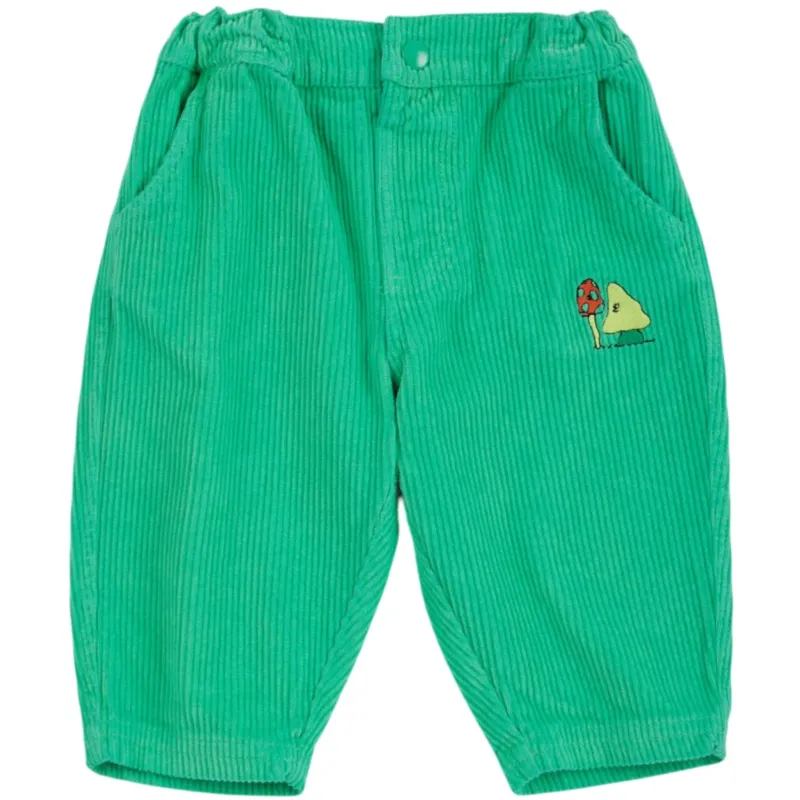 Bobo Choses Green Mush Monsters Duo Corduroy Byxor