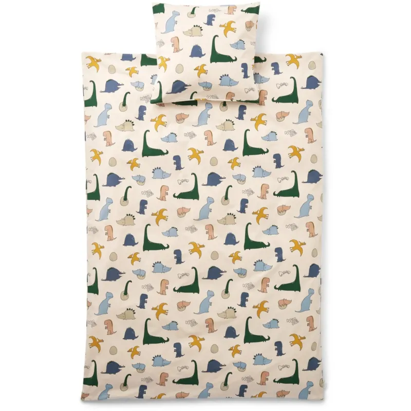 LIEWOOD Dino Roar / Sandy Ingeborg Junior Printed Sängkläder