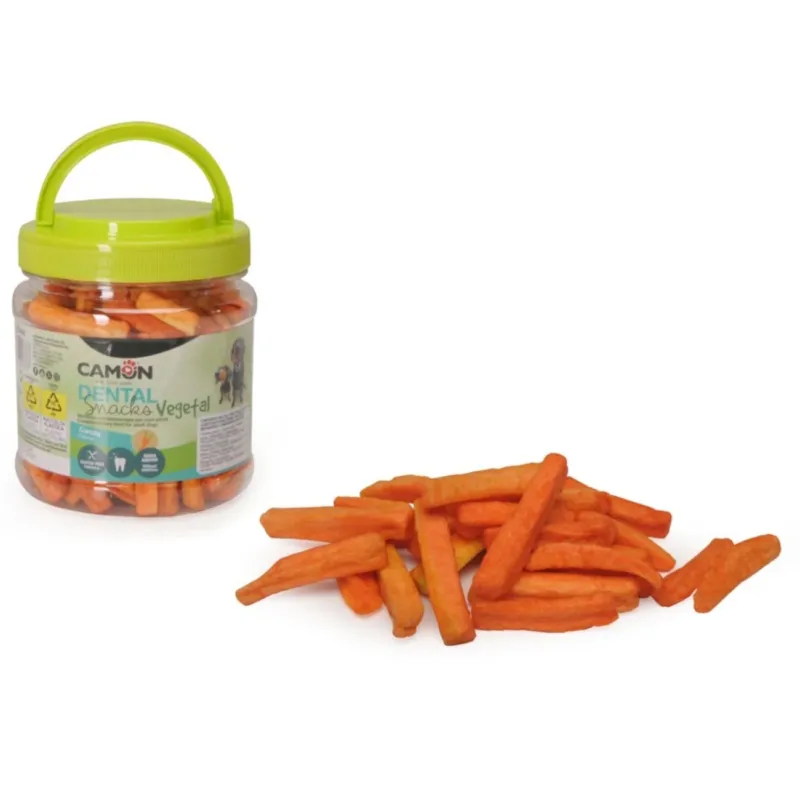 CAMON Crunchy Carrots – Veggie-Snack für Hunde – Jetzt neu! – 150 g