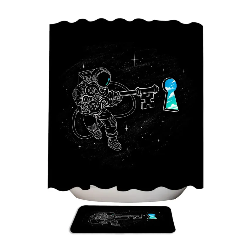 Astronaut with the Cosmic Astral Key Shower Curtain