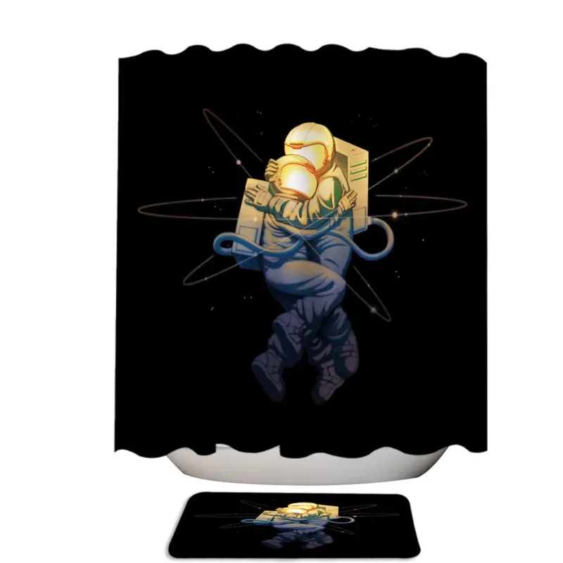 Astronauts Astro Love Shower Curtain