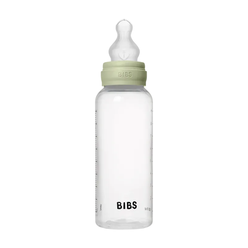 Baby BPA-Free PP Bottle Set 270ml Silicone - Sage - BIBS