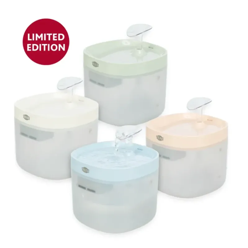 TRIXIE Clear Stream Trinkbrunnen für Hunde und Katzen– 1,5 L | limitiert