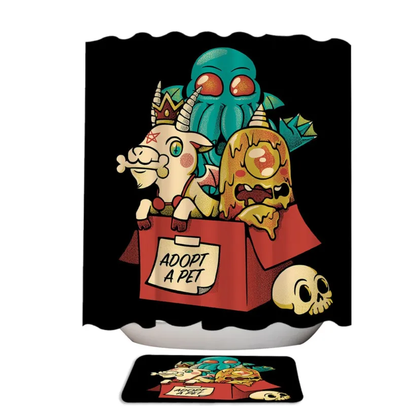 Cool Box Adopt a Monster Shower Curtain