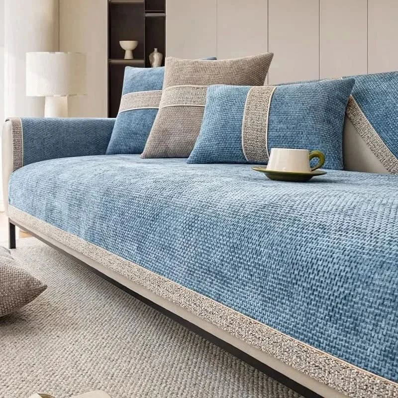CouchTect - Stylish Linen Couch Cover for Dogs with Non-Slip Backing 3