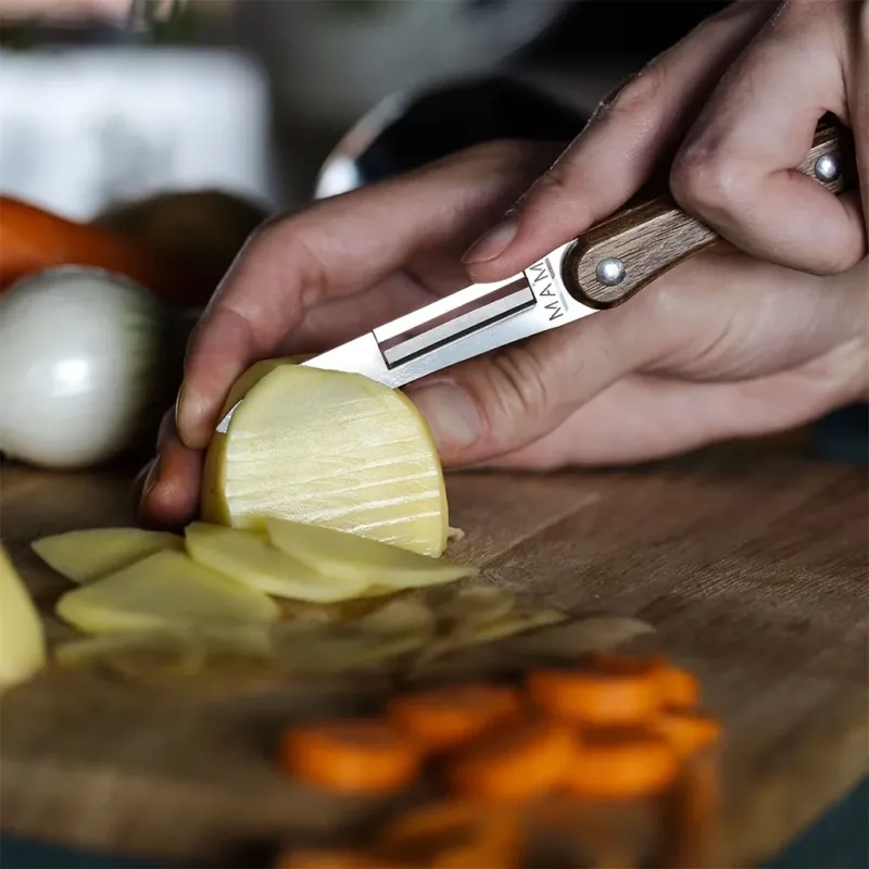 Cuchillo pelador con mango de madera de olivo Roger Orfevre-ORF451503
