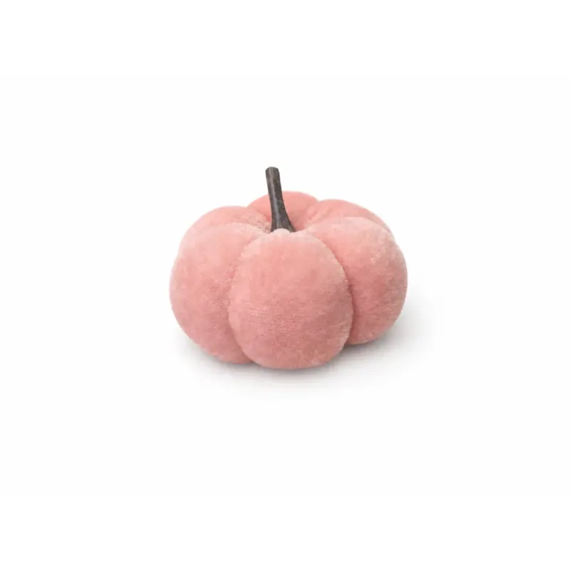 Alsaba Home - Deko-Kürbis aus Samt in Rosa