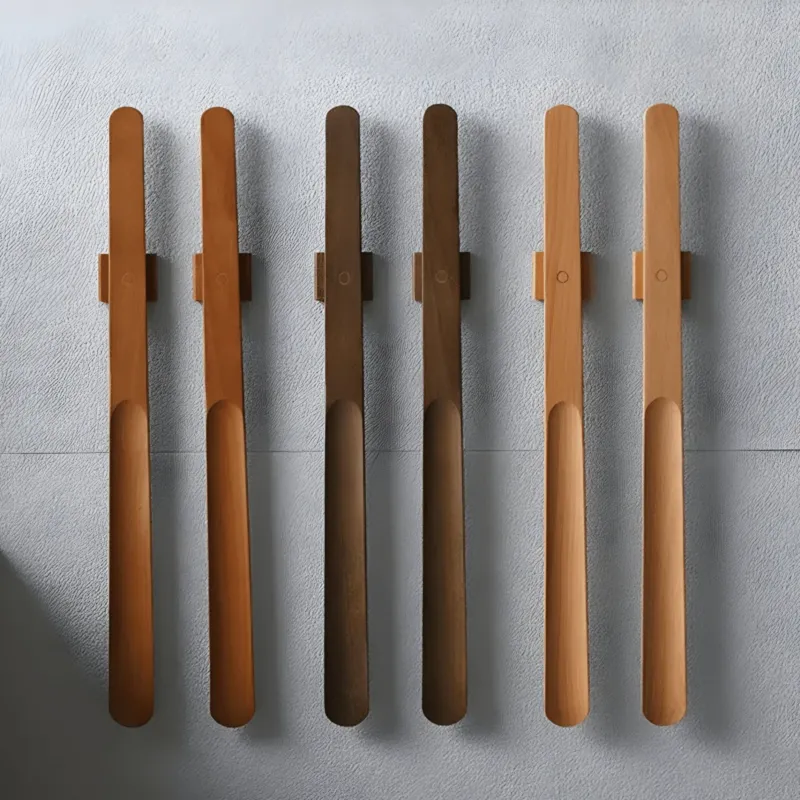 Extra Long Wooden Shoe Horn with Magnetic Storage - Ergonomic Long Handled Design 2