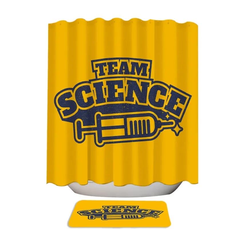 Geeky Design Syringe Team Science Shower Curtain