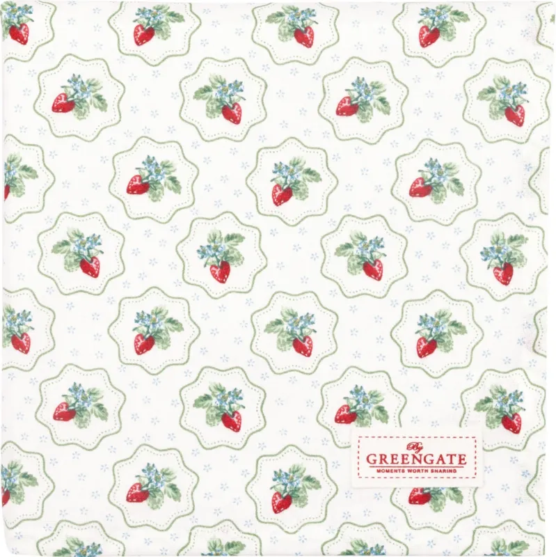 GreenGate - Berry petit Tischdecke white 100x100cm
