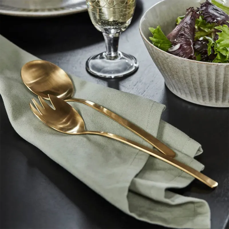 Cubiertos para ensalada Golden House Doctor
