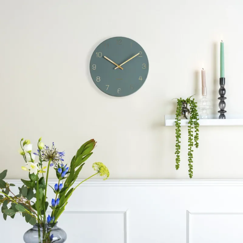 Wanduhr-Anhänger mit eingravierten Zahlen, klein - Karlsson