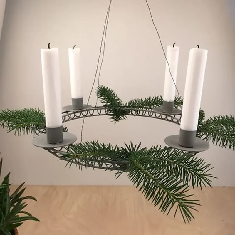 Madleys - Hängender Adventskerzenhalter Metall