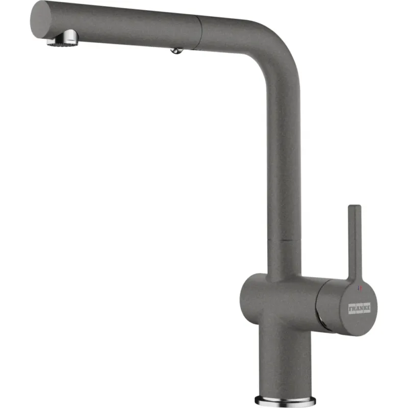 FRANKE Active L Auszugsbrause Chrom steingrau Seitenbedien. 115.0653.385