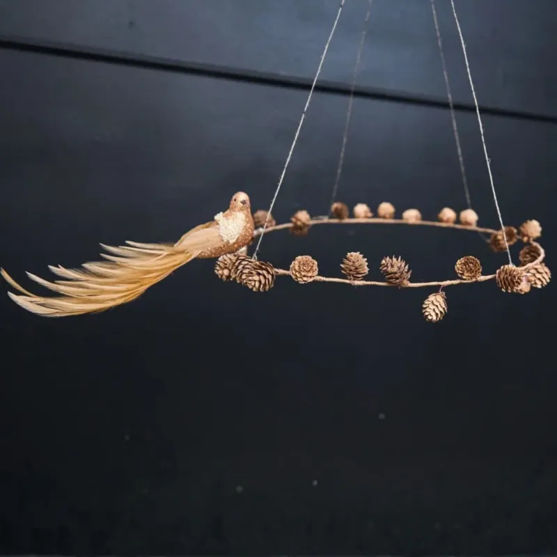 Vogel mit Clip 22cm - Bernstein - Speedtsberg
