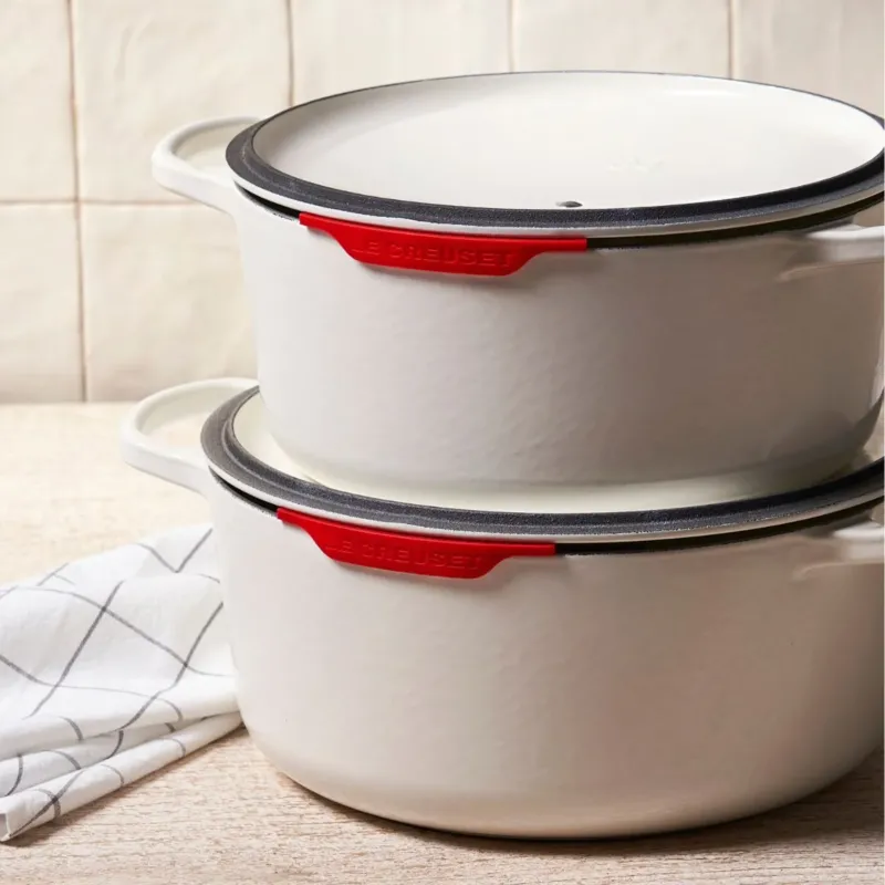 Set de 2 protectores de silicona para tapa Le Creuset