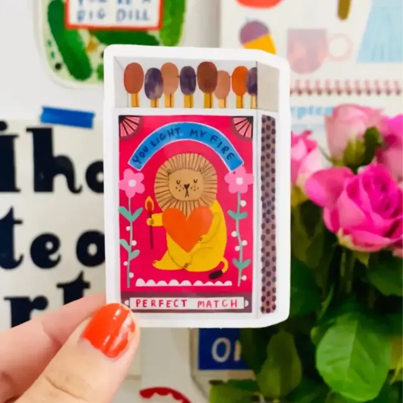 Sticker 'Perfect Match You light my fire'