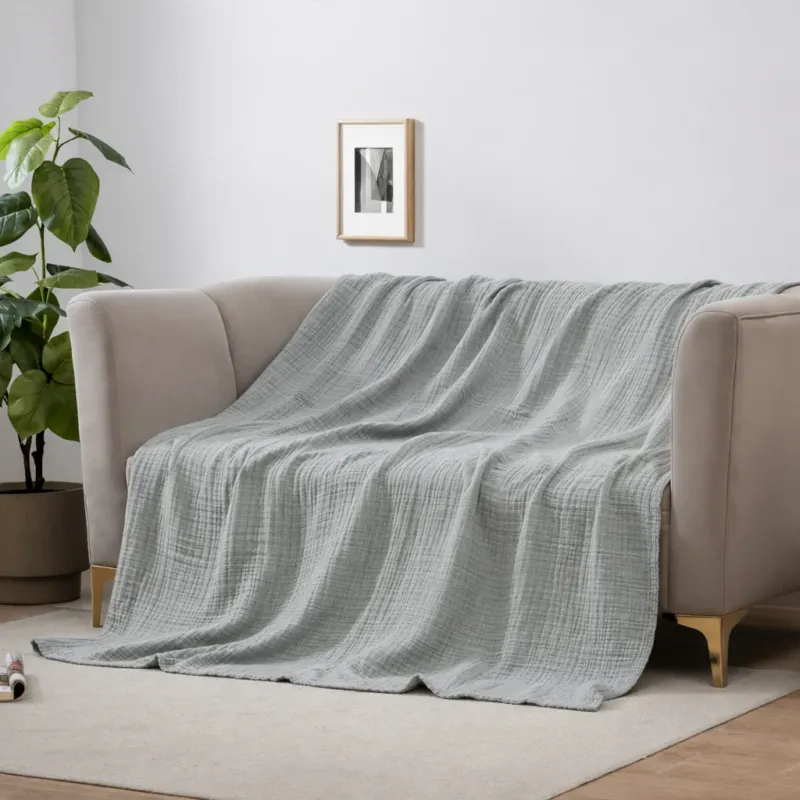 CLOUDSOFT - Ultra-Soft Cotton Blanket for Breathable Everyday Comfort