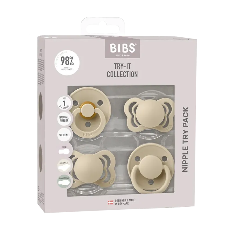 bibs try it 4 pack in vanilla beige