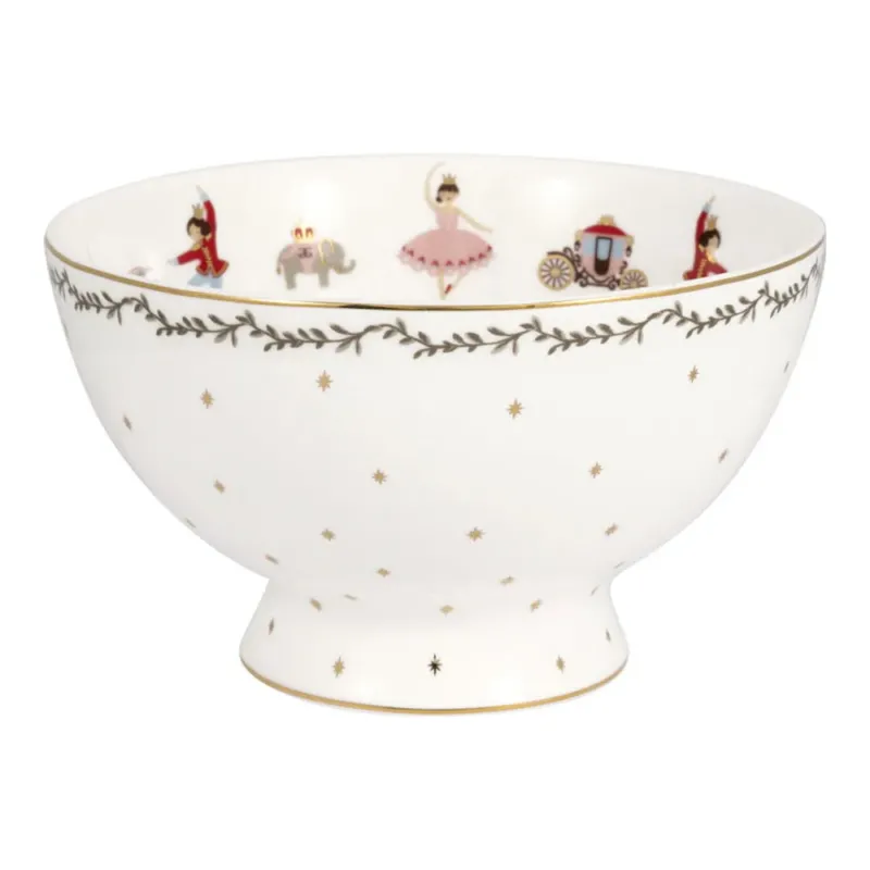 GreenGate - Suppenschale Royal Christmas Weiß