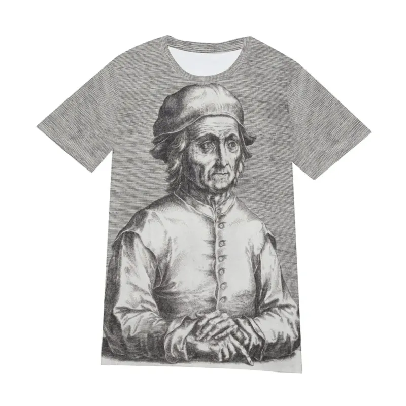 T-shirt with Hieronymus Bosch by Cornelis Cort engraved portrait print