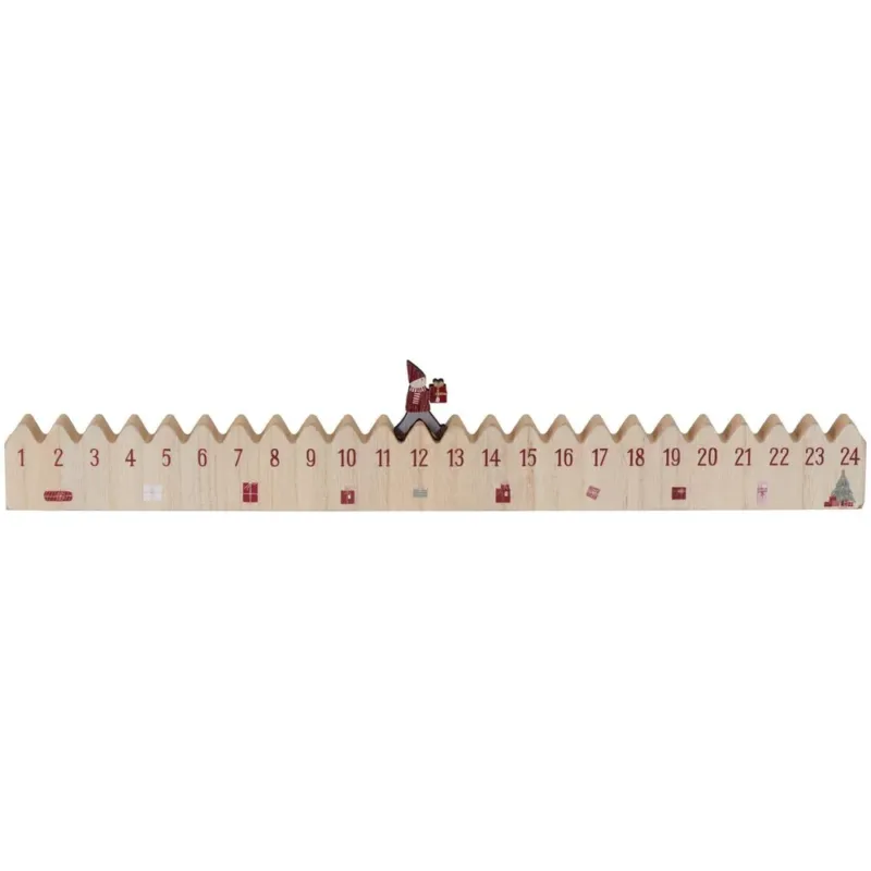Ib Laursen Adventskalender Leiste MDF Wichtelfigur
