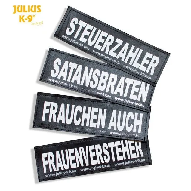 Julius K9 Logo Klettsticker groß M-Z – MEDICAL ALERT