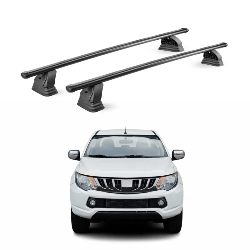 Stahl Dachträger für Mitsubishi Triton Double Cab / Single Cab 2014-2026 Schwarz