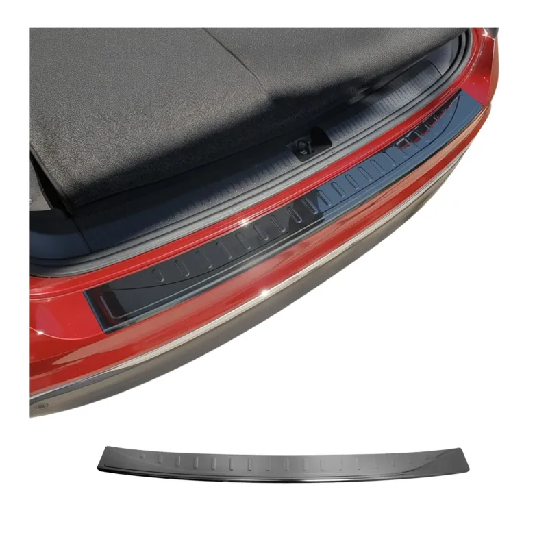 Ladekantenschutz für VW Tiguan II / Allspace 2016-2023 Edelstahl Dunkel Chrom
