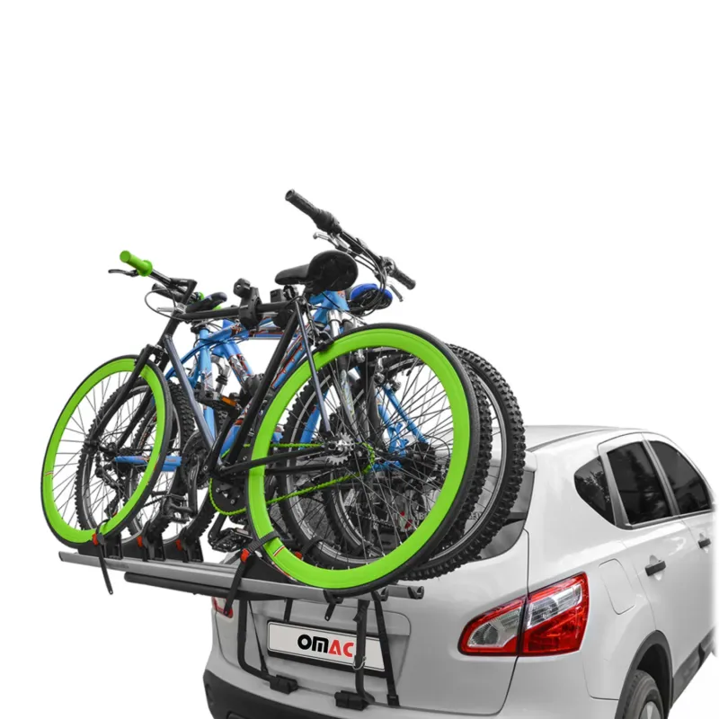 Menabo Fahrradträger 3 Fahrräder für Toyota Auris 2006-2018 Alu Schwarz Silber