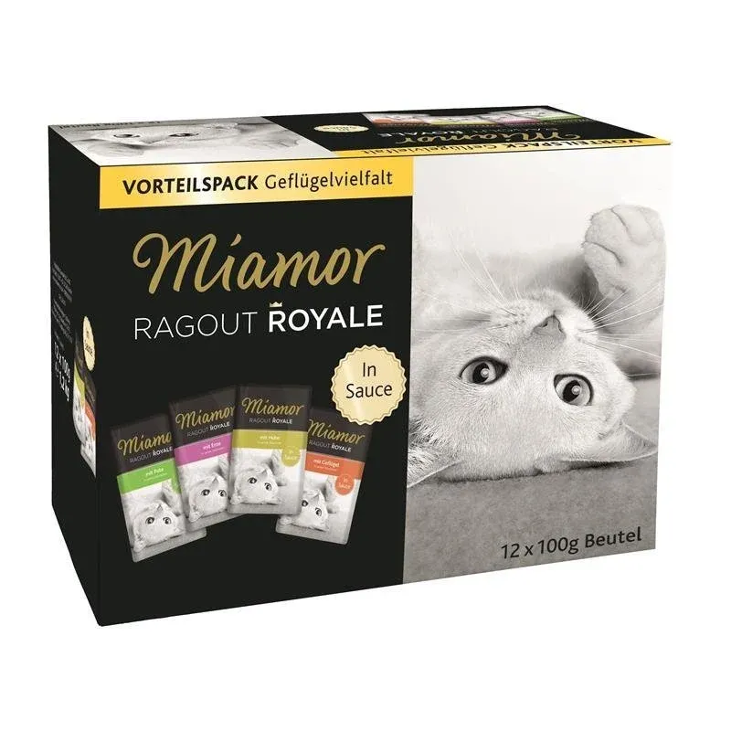 Ragout Royale Katzenfutter Geflügelvielfalt in Sauce Multi Box – Multi Box 12x100g