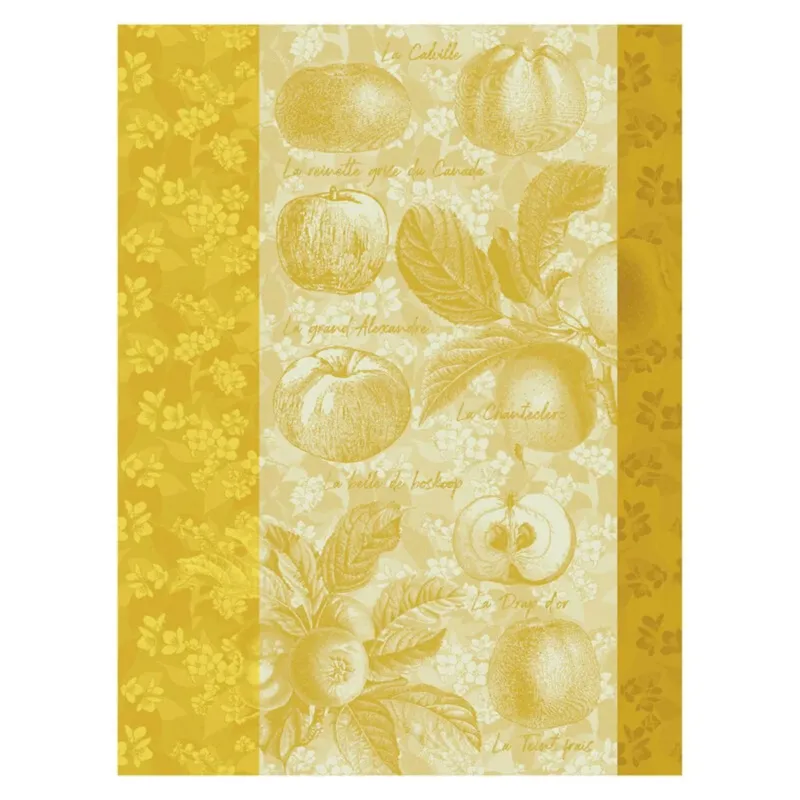 Paño de cocina de algodón Pommes a Croquer Le Jacquard Français