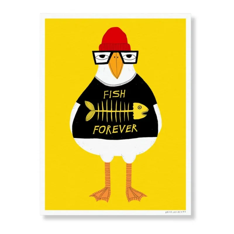 Kunstdruck 30 x 40 cm 'Fish Forever'