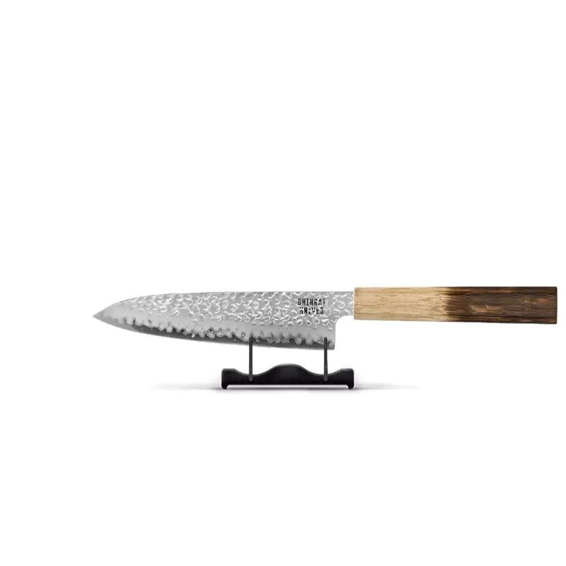 Shinrai Knives - Jōnetsu Damascus Santoku mes 18 cm Santokumes Shinrai Knives